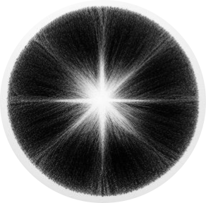 an ai generated icon showing a fuzzy quantum particle